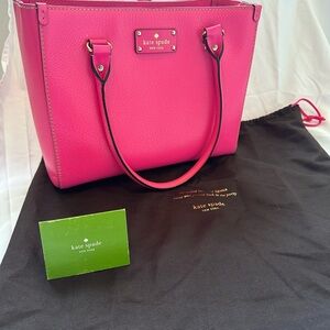 Kate Spade Wellesley Quinn Pink Sapphire handbag